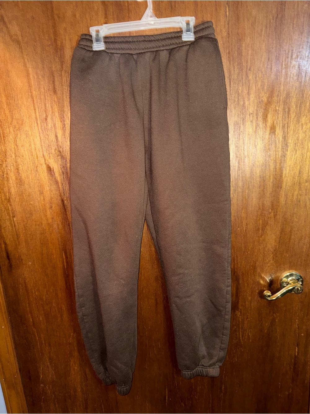refuge Brown Fleece Jogger Sweatpants
